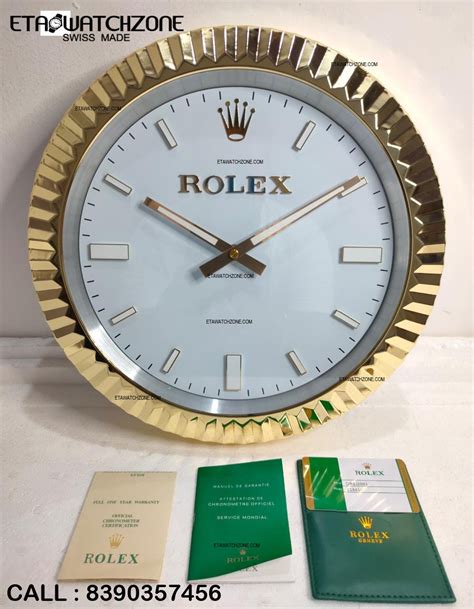 original rolex clock|Rolex wall clock for sale.